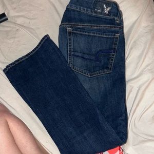 American eagle super stretch artist crop jeans size 2